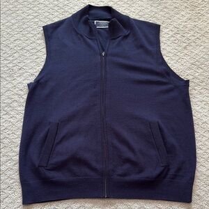 Charles Tyrwhitt Navy Knit Sweater Vest